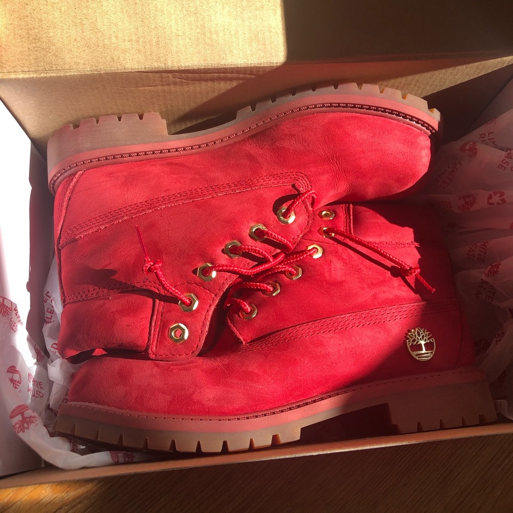 6” Prem Boot Red YOUTH Timberland Limited Release